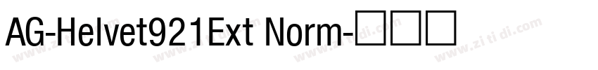 AG-Helvet921Ext Norm字体转换